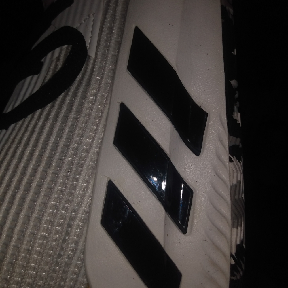 Adidas Men's Black and White Athletic Shoes